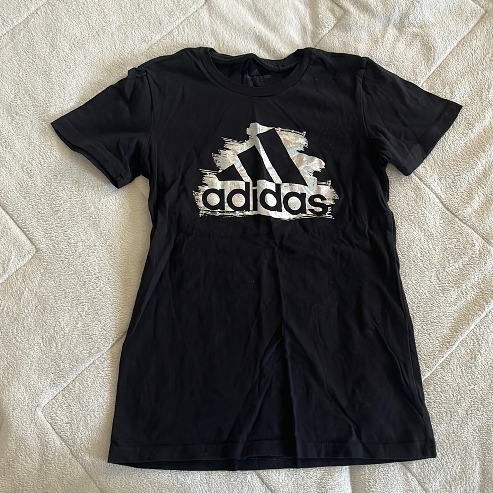 black Adidas t-shirt